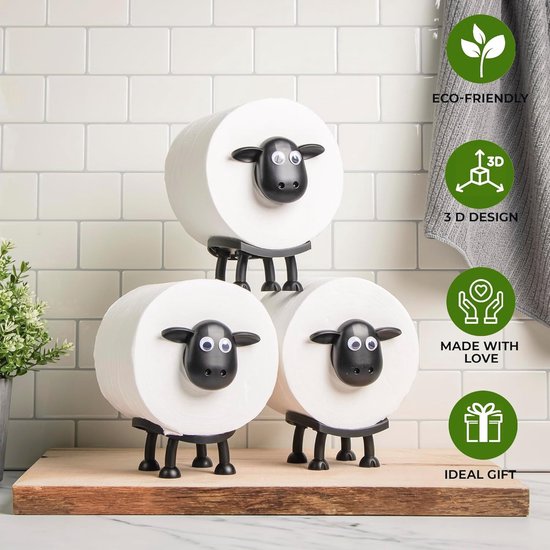 Sheep'n Roll | Niedlicher Schaf-Rollenhalter für Ihr Badezimmer oder Ihre Toilette!