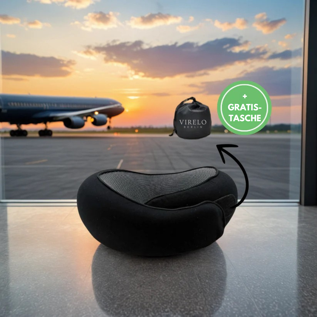 RelaxEase | Ergonomisches Nackenkissen für himmlische Entspannung ✈️