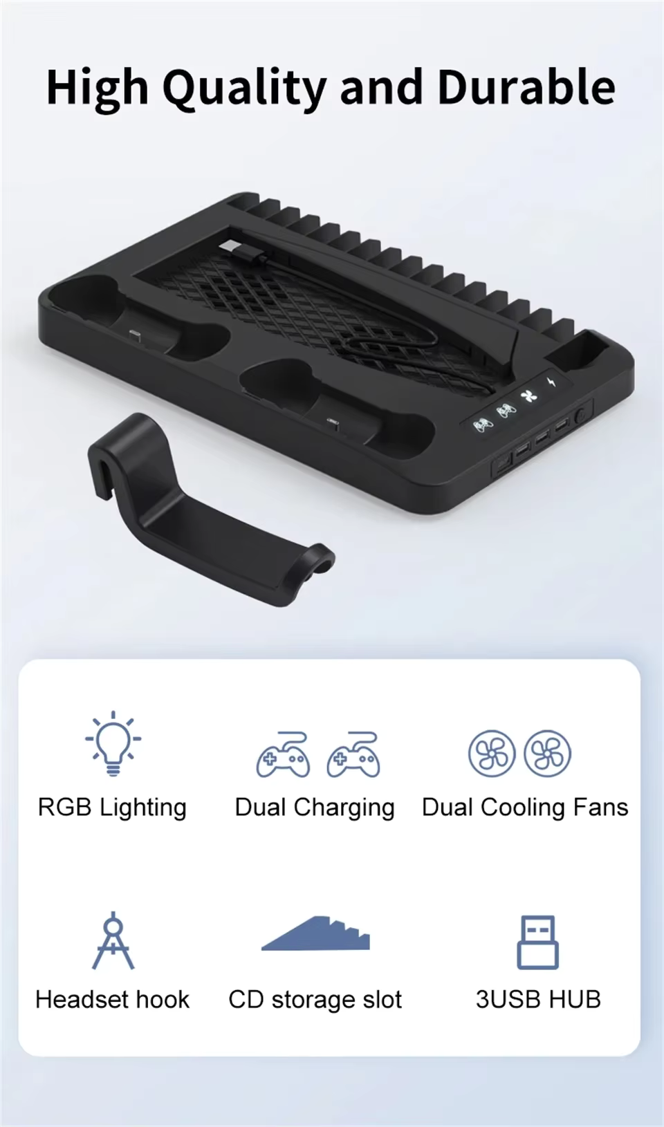 GameDock PS5 | Deine ultimative Lade- und Kühlstation für die PS5